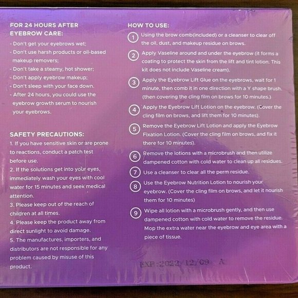 The Ultimate eyebrow Lamination kit results last 6 weeks by Ayasal - Picture 9 of 9